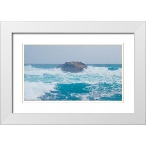 Island White Modern Wood Framed Art Print with Double Matting by Singleton, Ashley