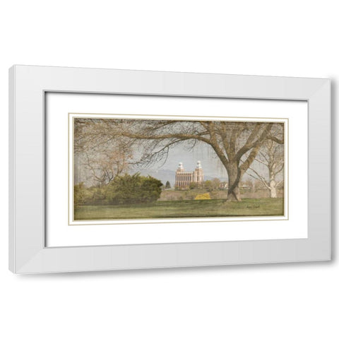 Logan Temple I White Modern Wood Framed Art Print with Double Matting by Murdock, Ramona