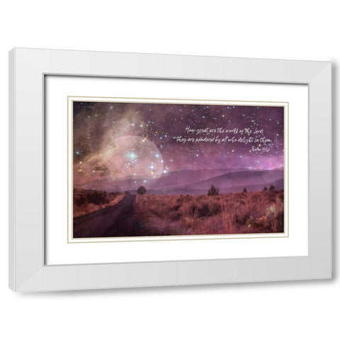 How Great Are The Works White Modern Wood Framed Art Print with Double Matting by Murdock, Ramona