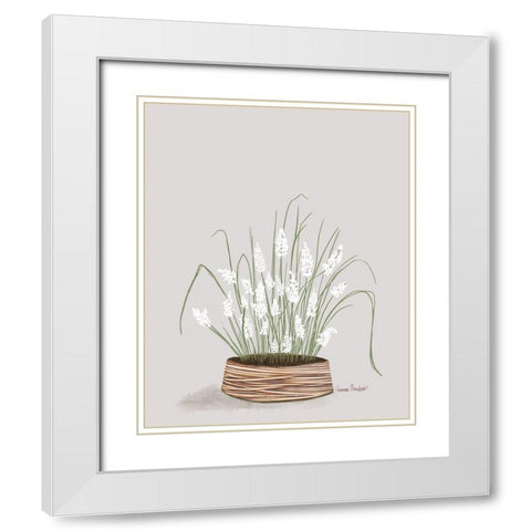 Solarium Plant III White Modern Wood Framed Art Print with Double Matting by Murdock, Ramona