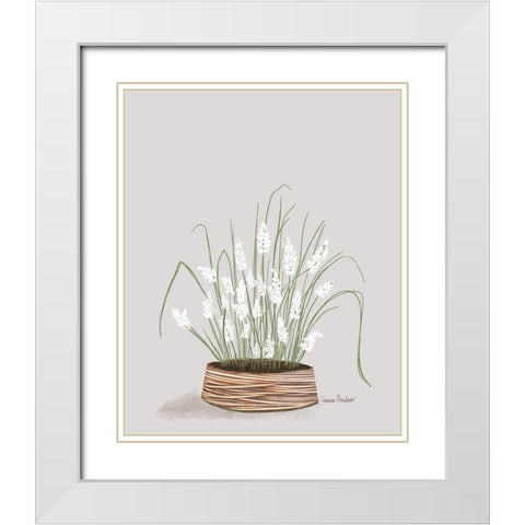 Solarium Plant III White Modern Wood Framed Art Print with Double Matting by Murdock, Ramona