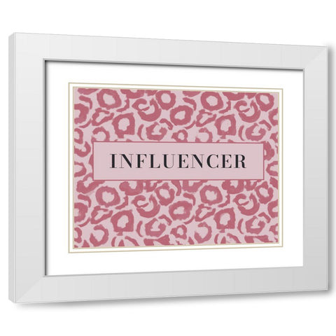 Influencer White Modern Wood Framed Art Print with Double Matting by Murdock, Ramona