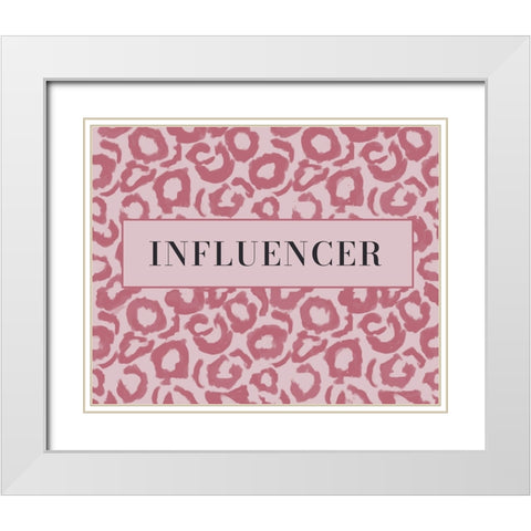 Influencer White Modern Wood Framed Art Print with Double Matting by Murdock, Ramona