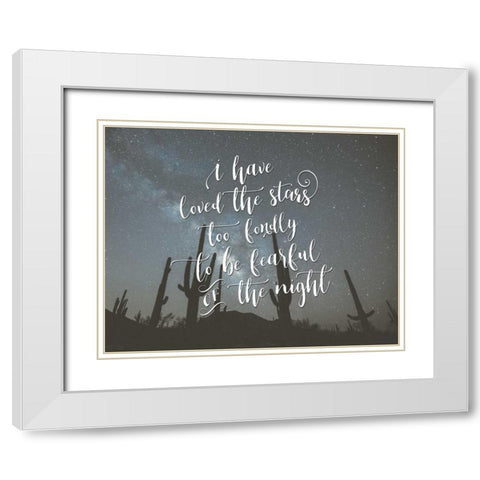 I Have Loved the Stars White Modern Wood Framed Art Print with Double Matting by Moss, Tara