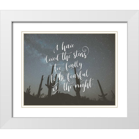 I Have Loved the Stars White Modern Wood Framed Art Print with Double Matting by Moss, Tara