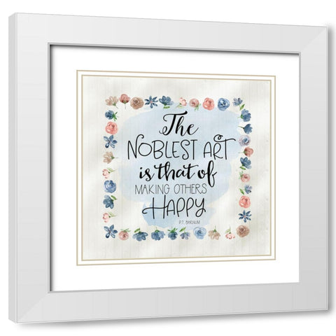 Noblest Art II White Modern Wood Framed Art Print with Double Matting by Moss, Tara