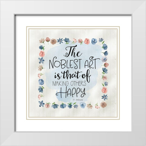 Noblest Art II White Modern Wood Framed Art Print with Double Matting by Moss, Tara