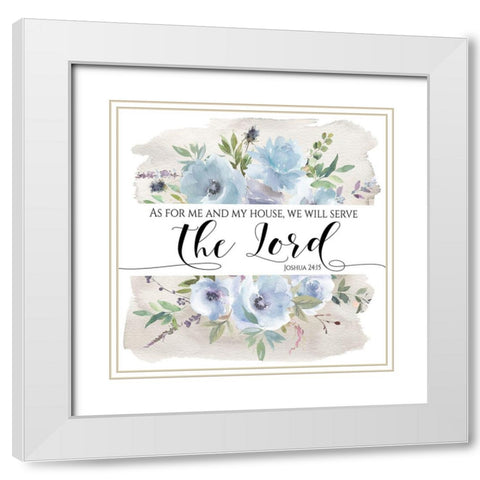 Me and My House White Modern Wood Framed Art Print with Double Matting by Moss, Tara