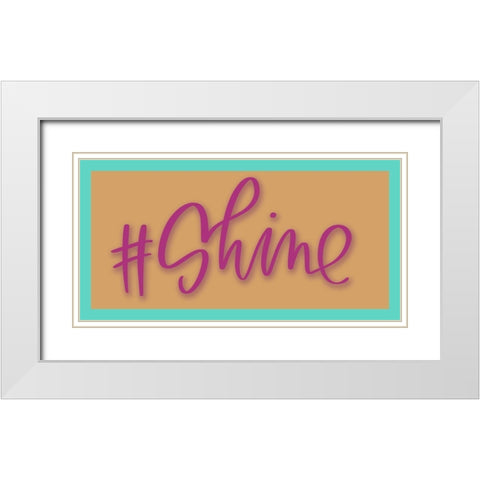 #shine White Modern Wood Framed Art Print with Double Matting by Wieners, Valerie