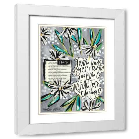 Turn White Modern Wood Framed Art Print with Double Matting by Wieners, Valerie