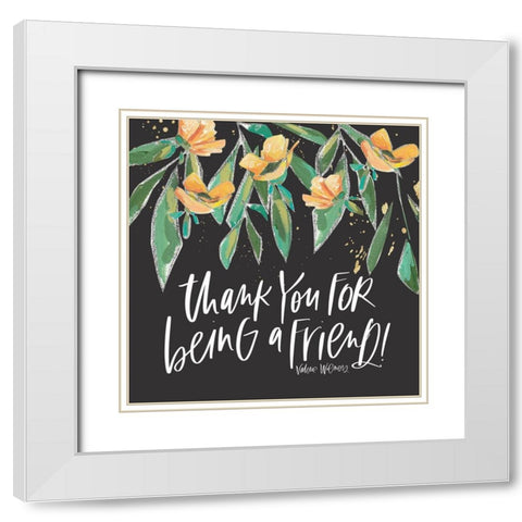 A Friend White Modern Wood Framed Art Print with Double Matting by Wieners, Valerie