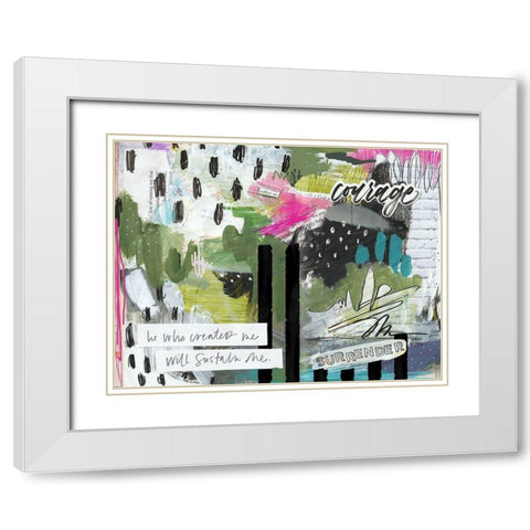He Who Created Me White Modern Wood Framed Art Print with Double Matting by Wieners, Valerie