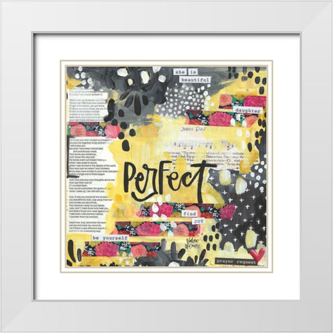 Perfect White Modern Wood Framed Art Print with Double Matting by Wieners, Valerie