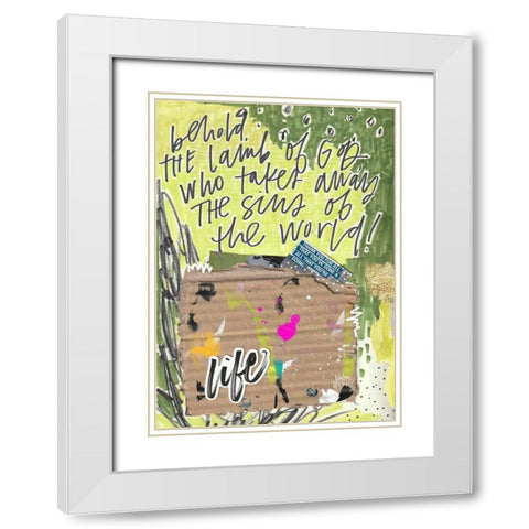 Behold White Modern Wood Framed Art Print with Double Matting by Wieners, Valerie