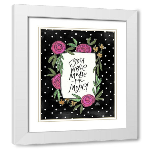 More White Modern Wood Framed Art Print with Double Matting by Wieners, Valerie