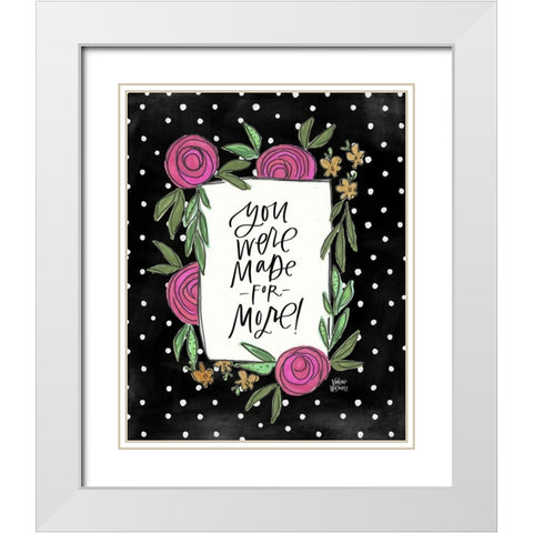 More White Modern Wood Framed Art Print with Double Matting by Wieners, Valerie