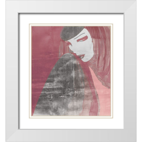 Strike a Pose White Modern Wood Framed Art Print with Double Matting by Sommers, Mindy