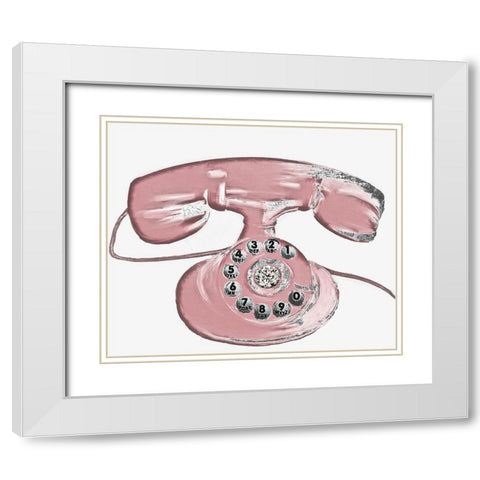 Glamour Calling White Modern Wood Framed Art Print with Double Matting by Sommers, Mindy