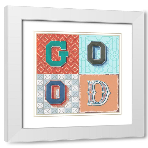 Good White Modern Wood Framed Art Print with Double Matting by Steven, Hill