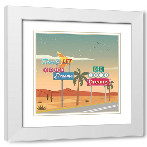 Believe you can...(detail I) White Modern Wood Framed Art Print with Double Matting by Steven, Hill