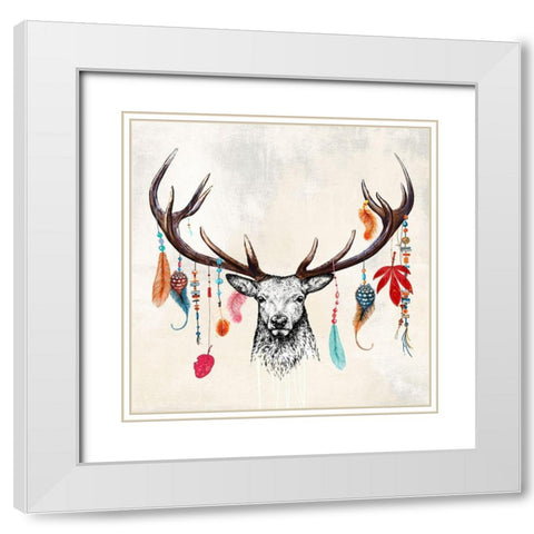Wild Mesmerizer White Modern Wood Framed Art Print with Double Matting by Matt, Spencer