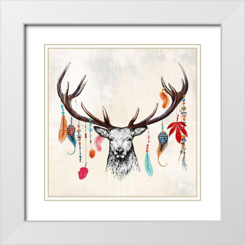 Wild Mesmerizer White Modern Wood Framed Art Print with Double Matting by Matt, Spencer