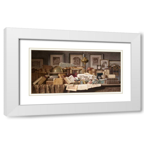 A Connoisseurs Corner White Modern Wood Framed Art Print with Double Matting by Spiers, Benjamin Walter