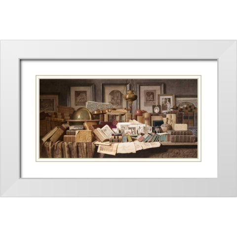 A Connoisseurs Corner White Modern Wood Framed Art Print with Double Matting by Spiers, Benjamin Walter