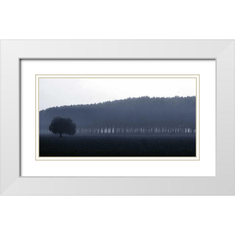 Sinfonia d autunno White Modern Wood Framed Art Print with Double Matting by Ferrua, Fulvio