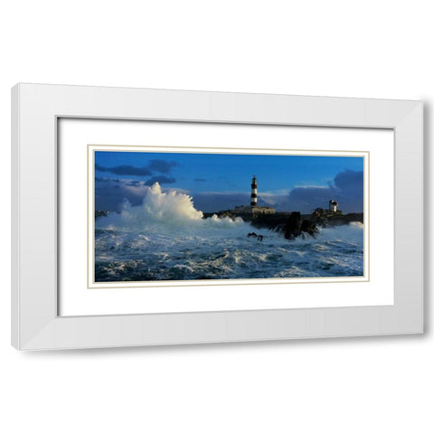 Le Creach White Modern Wood Framed Art Print with Double Matting by Guichard, Jean