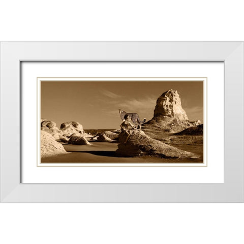 Wild Beauty White Modern Wood Framed Art Print with Double Matting by Moreau, Marc