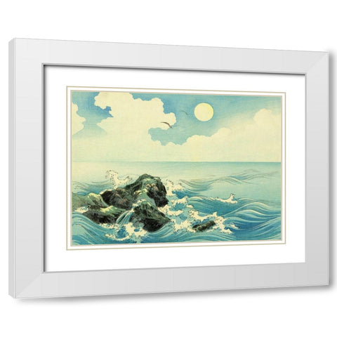 Kojima Island  White Modern Wood Framed Art Print with Double Matting by Konen, Uehara