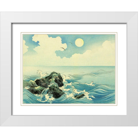 Kojima Island  White Modern Wood Framed Art Print with Double Matting by Konen, Uehara