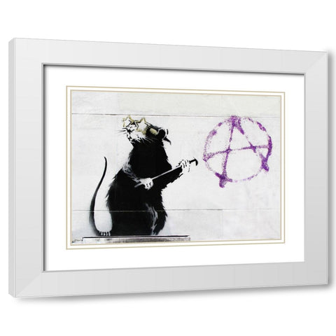 177 Fern Street, San Francisco White Modern Wood Framed Art Print with Double Matting by Anonymous (attributed to Banksy)