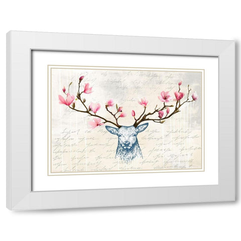 King of the Wilderness White Modern Wood Framed Art Print with Double Matting by Matt, Spencer