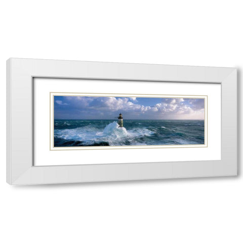 Ar-Men White Modern Wood Framed Art Print with Double Matting by Guichard, Jean