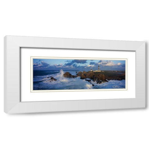Le Creac h Bretagne White Modern Wood Framed Art Print with Double Matting by Guichard, Jean