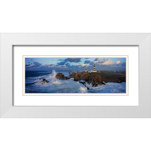 Le Creac h Bretagne White Modern Wood Framed Art Print with Double Matting by Guichard, Jean