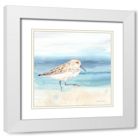 By the Seashore XIII White Modern Wood Framed Art Print with Double Matting by Coulter, Cynthia