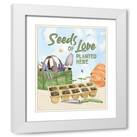 In My Garden XXIII White Modern Wood Framed Art Print with Double Matting by Reed, Tara
