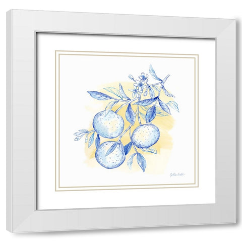 Mediterranean Breezes V White Modern Wood Framed Art Print with Double Matting by Coulter, Cynthia