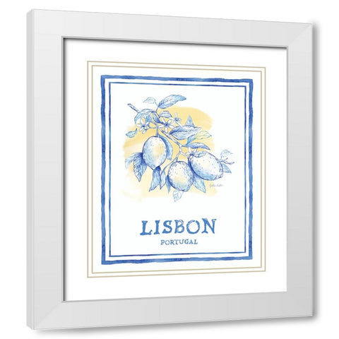 Mediterranean Breezes VI White Modern Wood Framed Art Print with Double Matting by Coulter, Cynthia