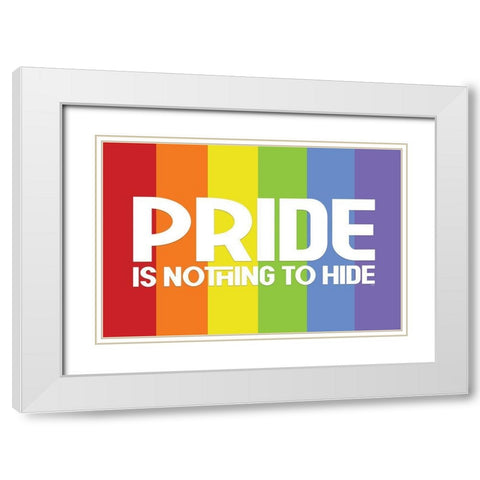 Pride Gnomes XIII White Modern Wood Framed Art Print with Double Matting by Reed, Tara