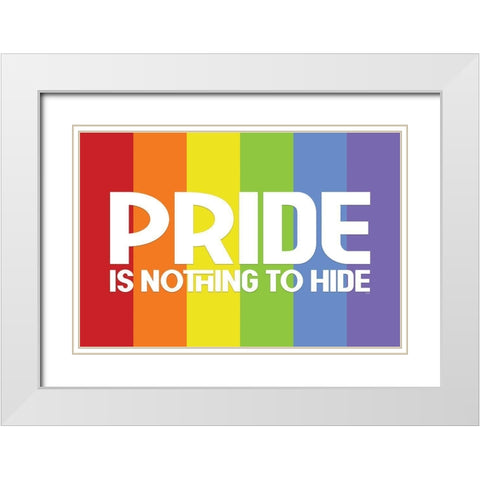 Pride Gnomes XIII White Modern Wood Framed Art Print with Double Matting by Reed, Tara