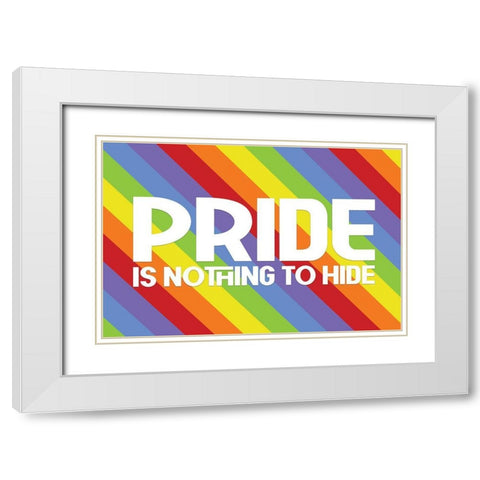 Pride Gnomes XVI White Modern Wood Framed Art Print with Double Matting by Reed, Tara