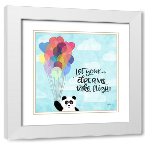 Dreams and Soar I White Modern Wood Framed Art Print with Double Matting by Noonday Design