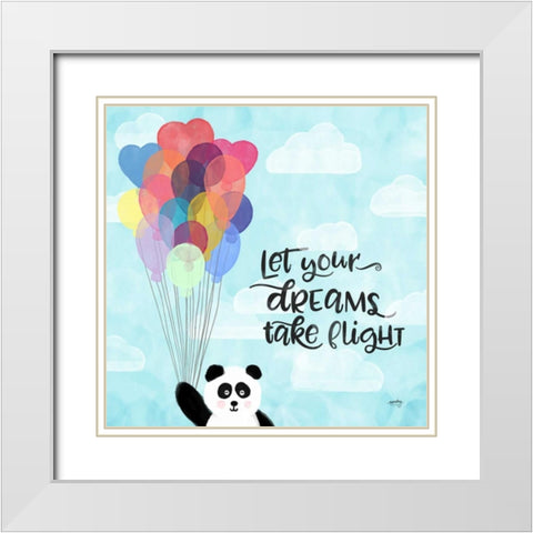 Dreams and Soar I White Modern Wood Framed Art Print with Double Matting by Noonday Design