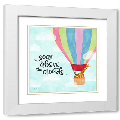 Dreams and Soar II White Modern Wood Framed Art Print with Double Matting by Noonday Design