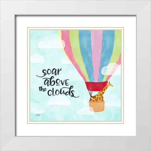 Dreams and Soar II White Modern Wood Framed Art Print with Double Matting by Noonday Design