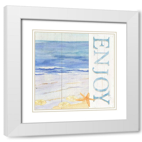 Savor the Sea II White Modern Wood Framed Art Print with Double Matting by Reed, Tara